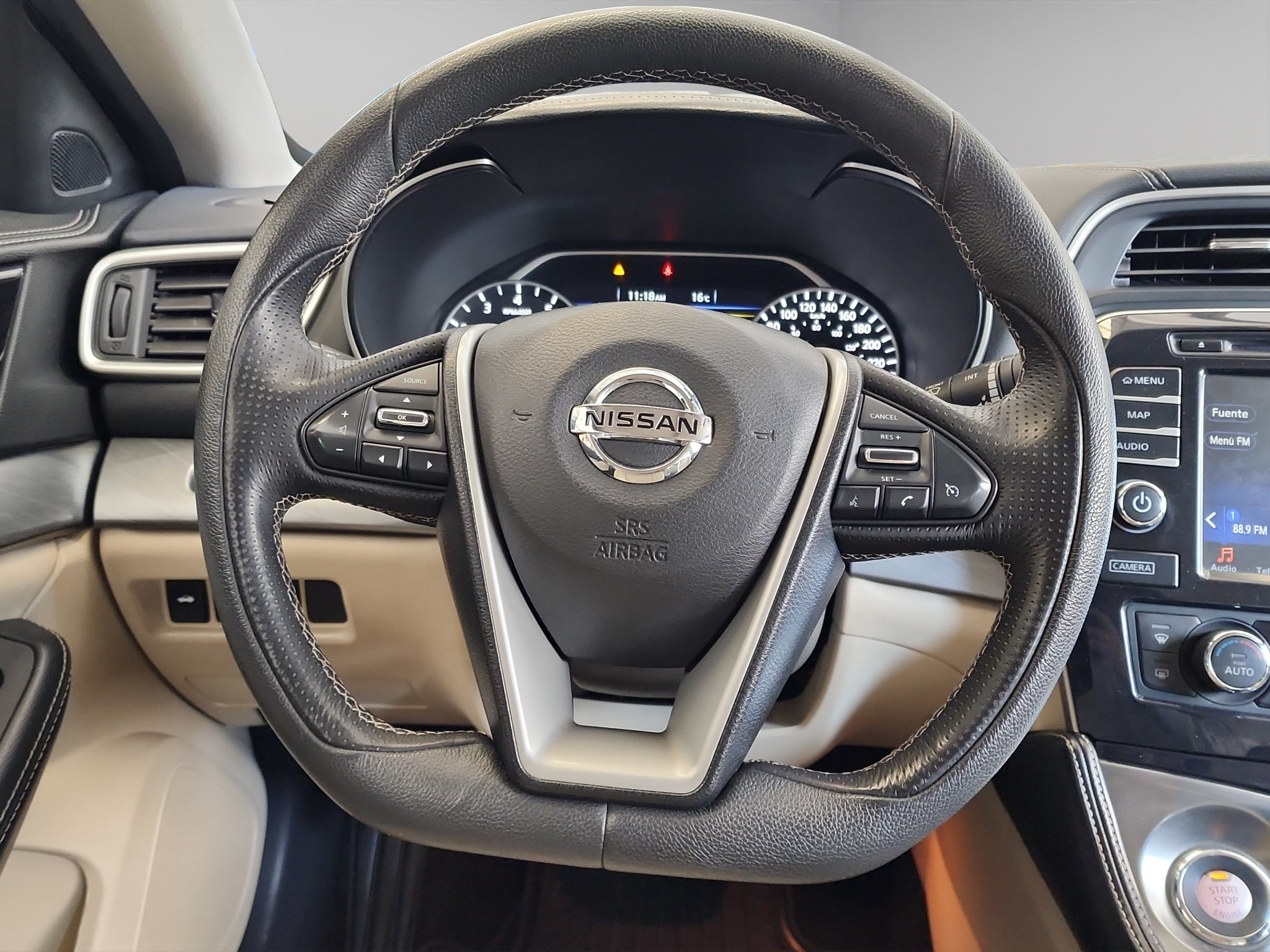 2016 Nissan Maxima 4 pts. Advance, TA, piel, GPS, RA-18 (línea nueva)